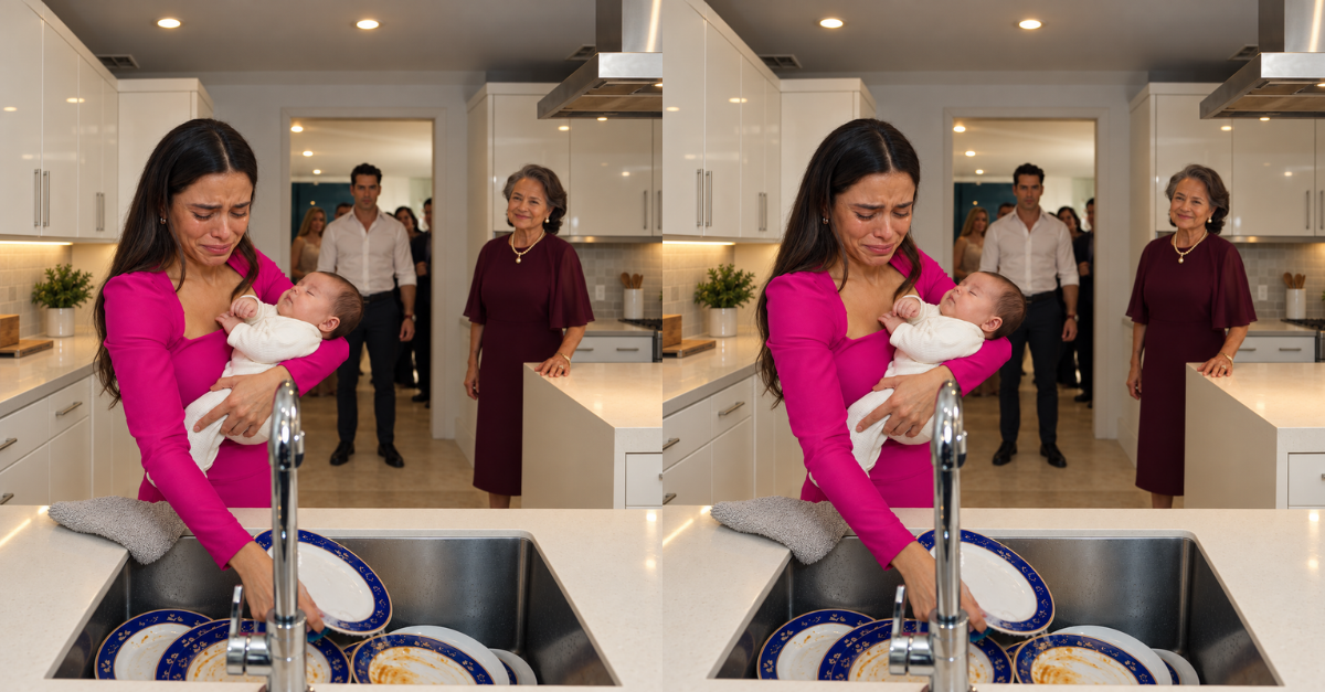 My Mother-in-Law Made Me Wash Dishes at My Own Birthday Party—Then My Husband Heard What She Really Thought of Me
