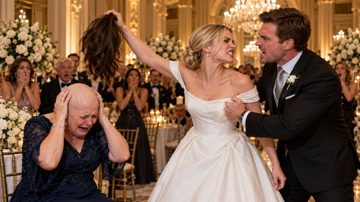 SHE PULLED OFF A CANCER SURVIVOR’S WIG… THEN FOUND OUT SHE WAS THE GROOM’S MOM!”